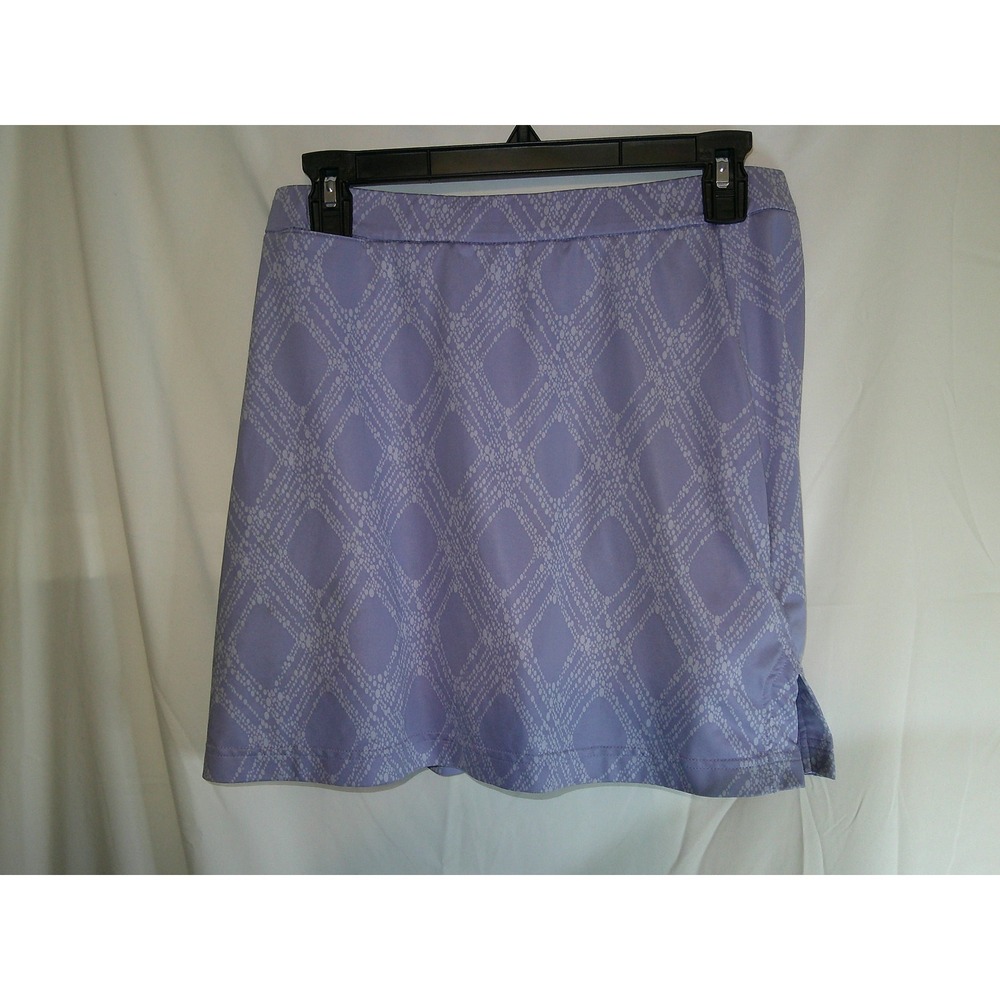Adidas Golf‎ Skort CLIMACOOL Athletic Diamond Print Purple Skirt Size 8